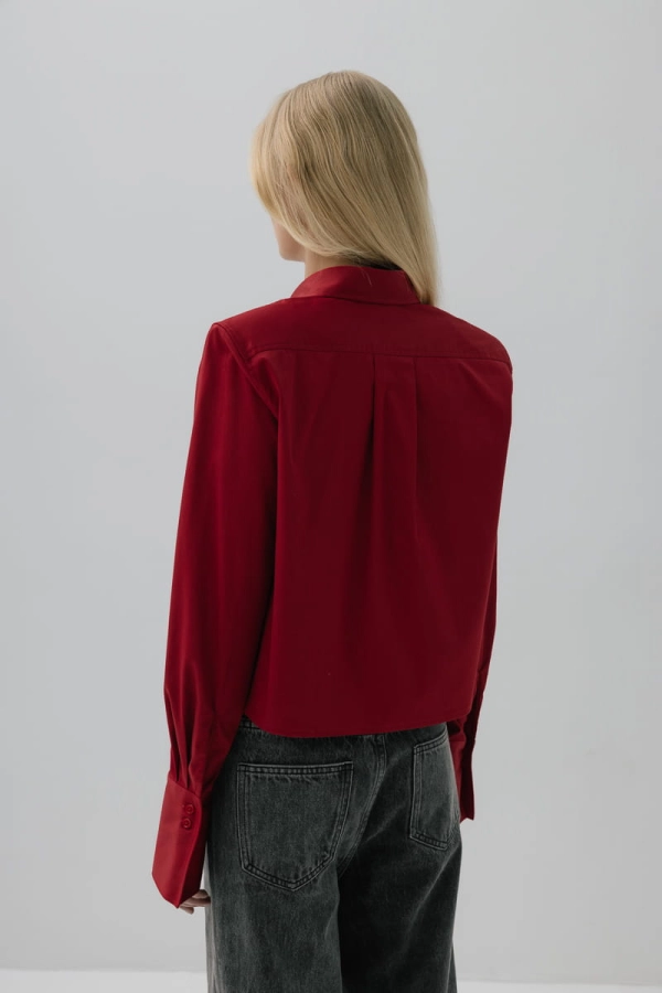 Koszula Pure bawełniana, czerwona