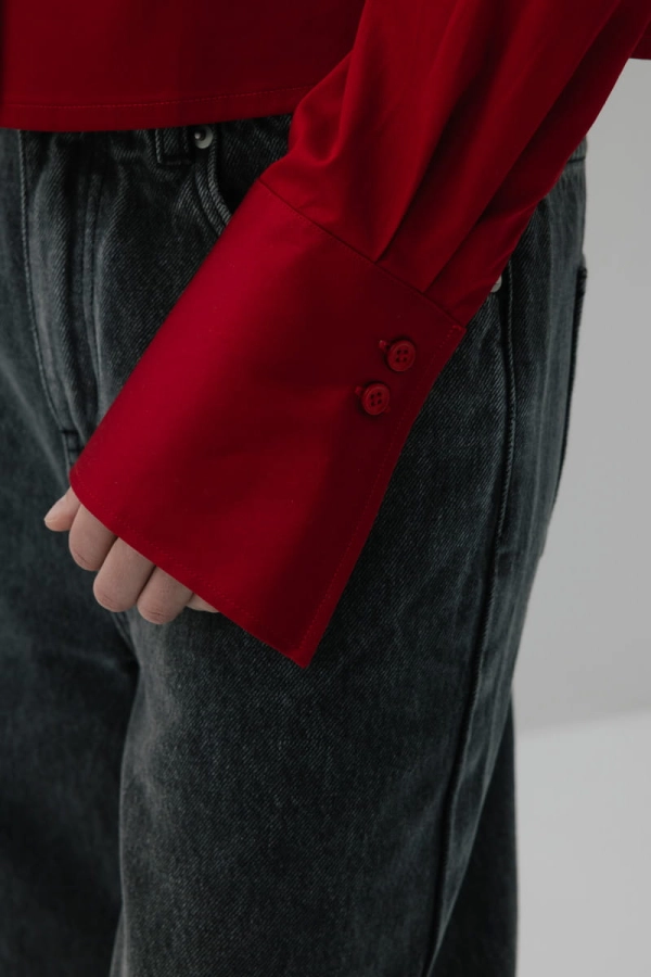 Koszula Pure bawełniana, czerwona