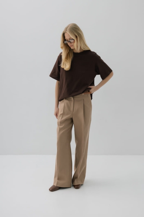 Spodnie bawełniane Zenith 2.0, beżowe