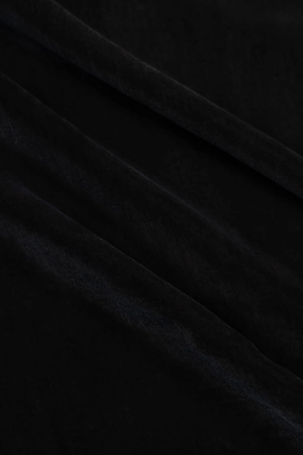 Bluzka Rey z marszczeniami, z bambusa, czarna