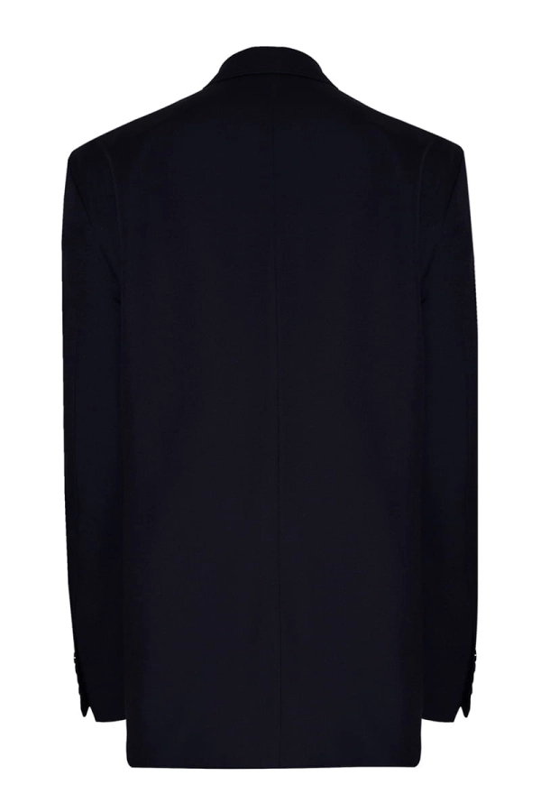 Marynarka wełniana oversize Main, granatowa