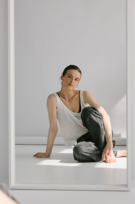 Top wiskozowy Lila, kremowy