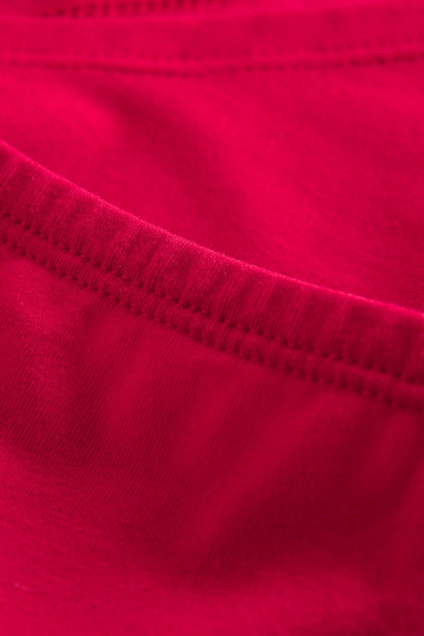 Majtki Comfy z bawełny organicznej, czerwone