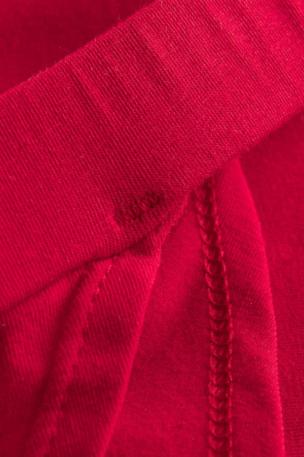 Majtki FeelFree z bawełny organicznej, czerwone