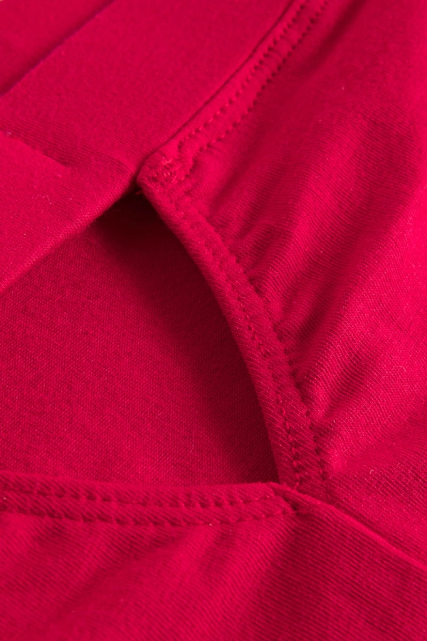 Majtki Wrap z bawełny organicznej, czerwone