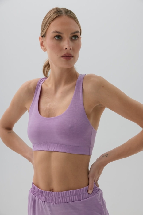 Top sportowy Rio wełniany, lila