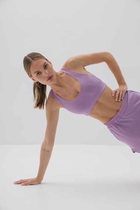 Top sportowy Rio wełniany, lila