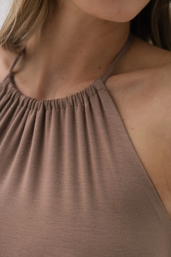 Top z bambusa Lombok, beżowy