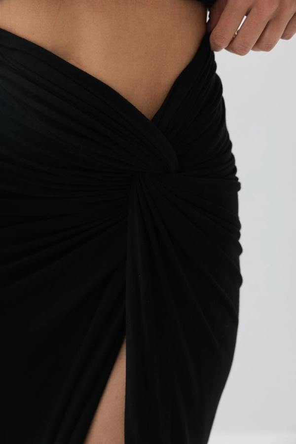 Spódnica z bambusa Sandy, czarna