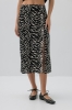 Spódnica Leonie wiskoza z lnem, zebra