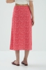 Spódnica Leonie wiskozowa, print w kwiaty
