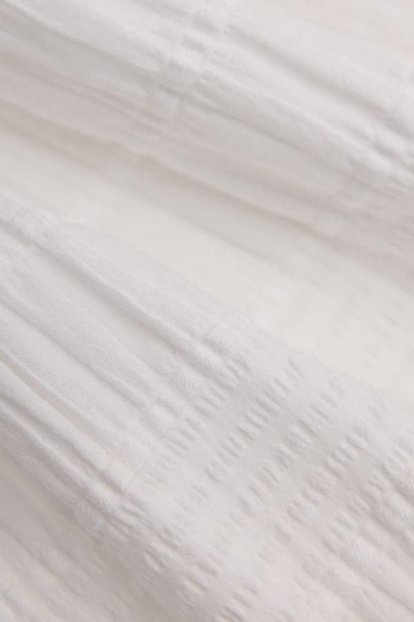 Spódnica z godetami Visteria bawełniana, kremowa