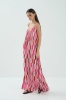 Sukienka wiskozowa Dora Long, różowa