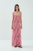 Sukienka wiskozowa Dora Long, różowa