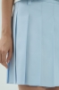 Spódnica plisowana Chloe 2.0, bawełniana, niebieska