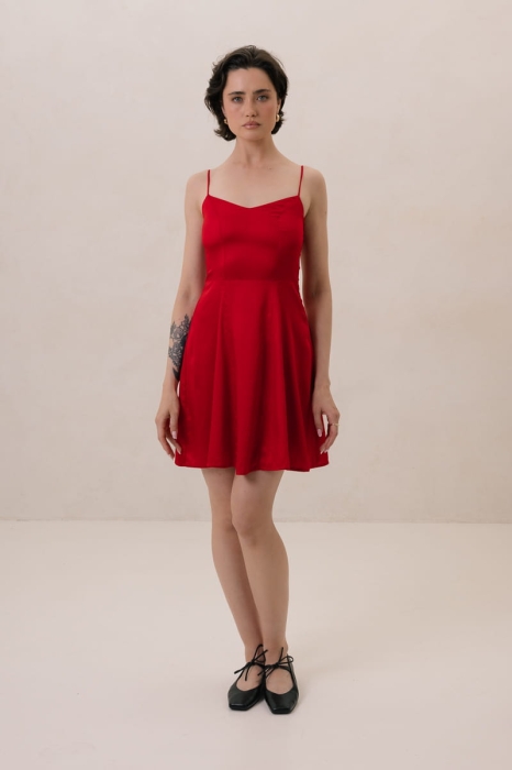 Sukienka Roxy, wiskozowa, czerwona