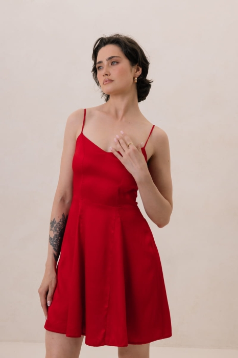 Sukienka Roxy, wiskozowa, czerwona