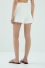 Spodenki OFF, krótkie bawełniane, kremowe
