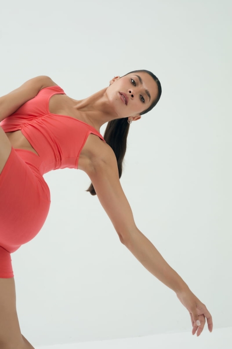 Top Zolyn wełna merino, peach pink