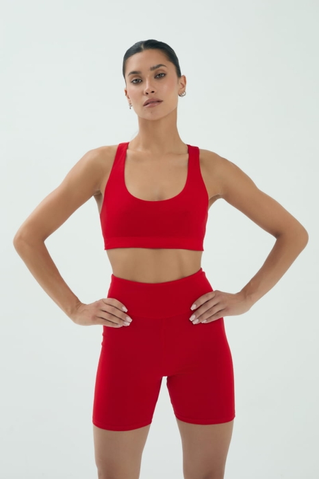 Top sportowy Rio wełniany, czerwony