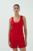 Koszulka na ramiączka Atlanta wełniana, czerwona