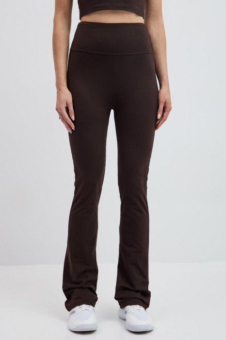 Legginsy bawełniane Moss, brązowe