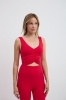 Top bawełniany Zolyn, czerwony