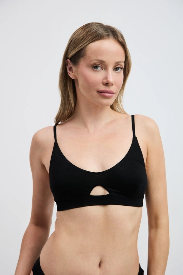 Stanik wełniany Soft, czarny