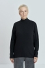 Sweter Mild wełniany, czarny