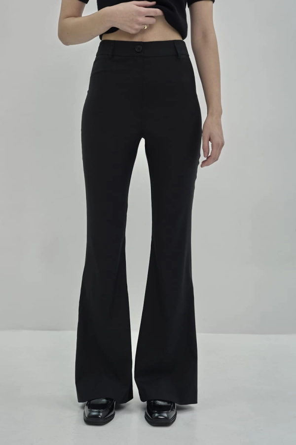 Spodnie wełniane Chelsea Classic, czarne