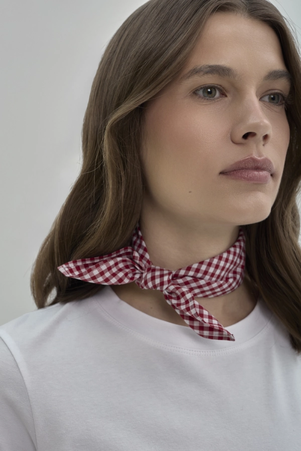 Chustka bawełniana Glen, w kratę