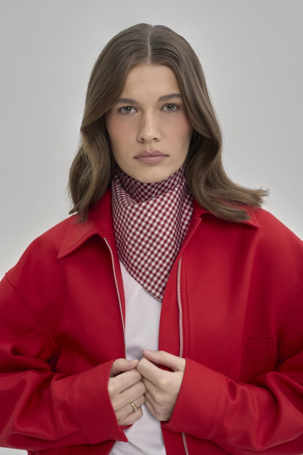 Chustka bawełniana Glen, w kratę