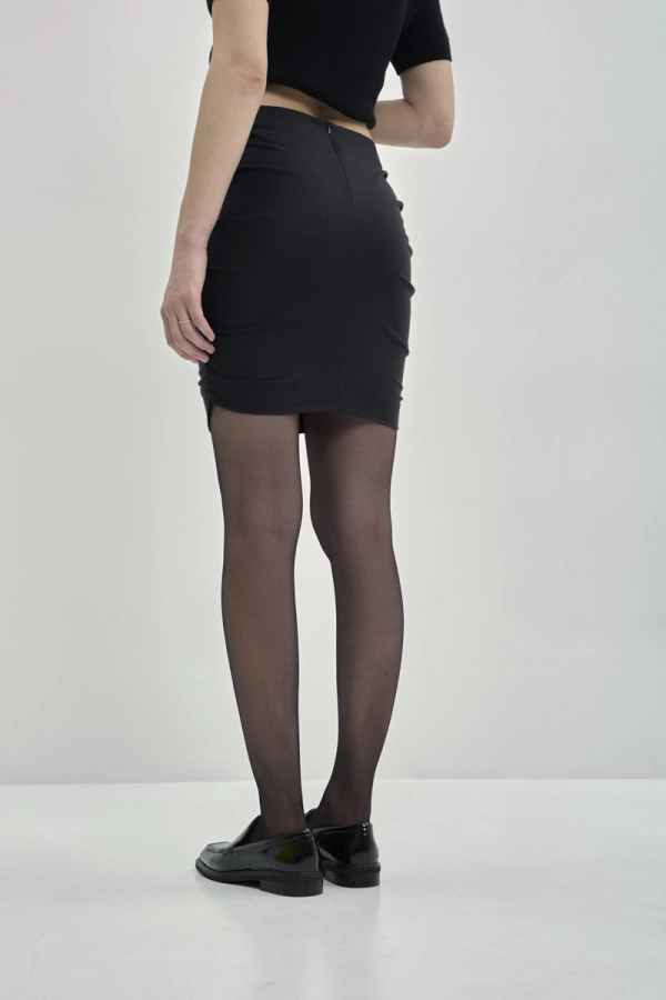 Spódniczka wełniana flanelowa Vaya, ciemnoszara