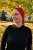Opaska wełniana Phoebe, czerwona