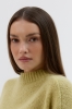 Sweter Willow merino pistacjowy – dekolt o-neck
