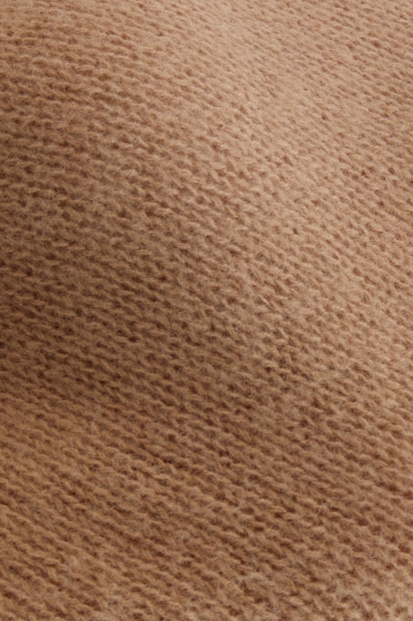 Dzianina 100% wełna merino beżowa – struktura swetra Willow