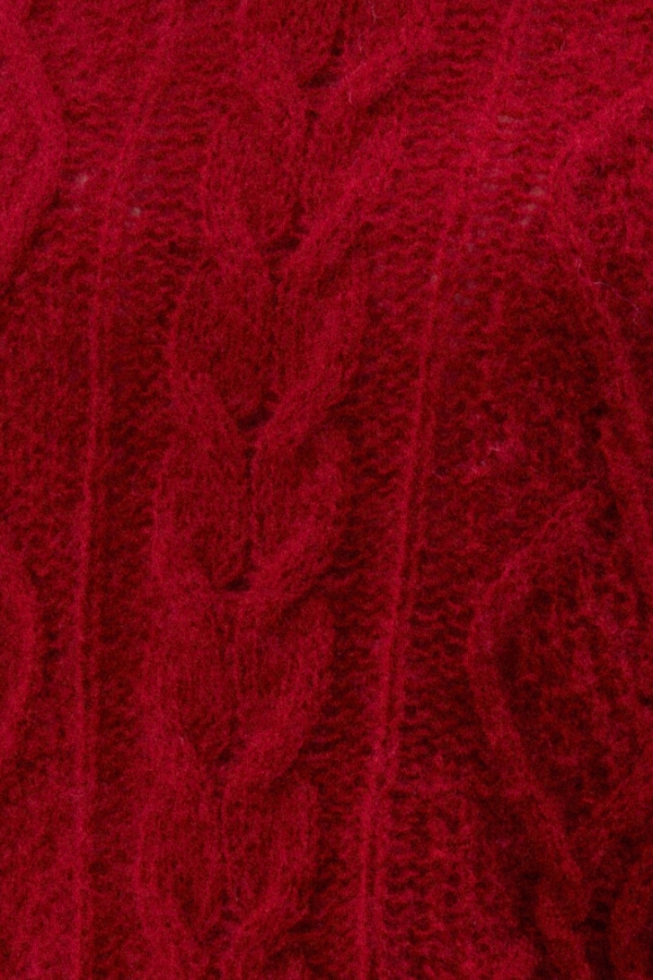 Sweter Ellis 100% wełna merino – warkoczowy splot detal