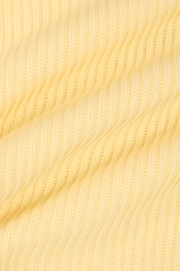 Golf Miley, bawełniany w prążek, masełkowy