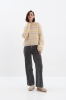 Sweter Rachel z 100% wełny merino w paski – cała sylwetka