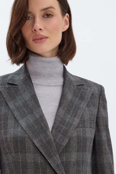 Marynarka Deep, wełniana, w kratę