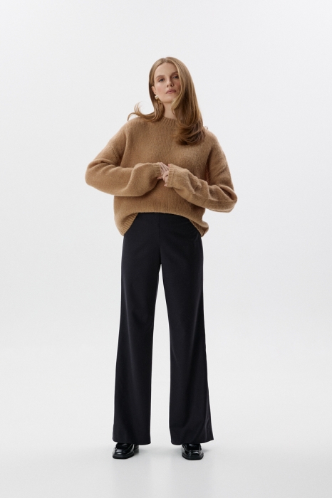 Spodnie Lumen, wełniane, flanelowe, ciemnoszare