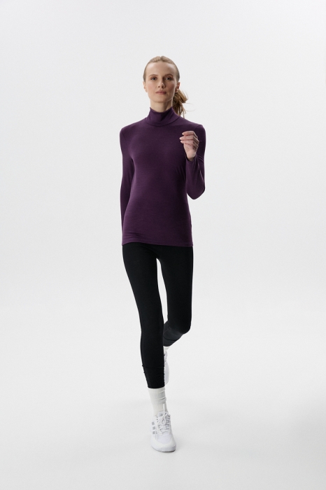 Golf Tessa, wełniany, fioletowy