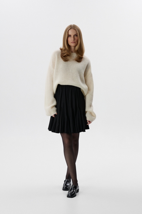 Spódnica Visteria, wiskoza, czarna