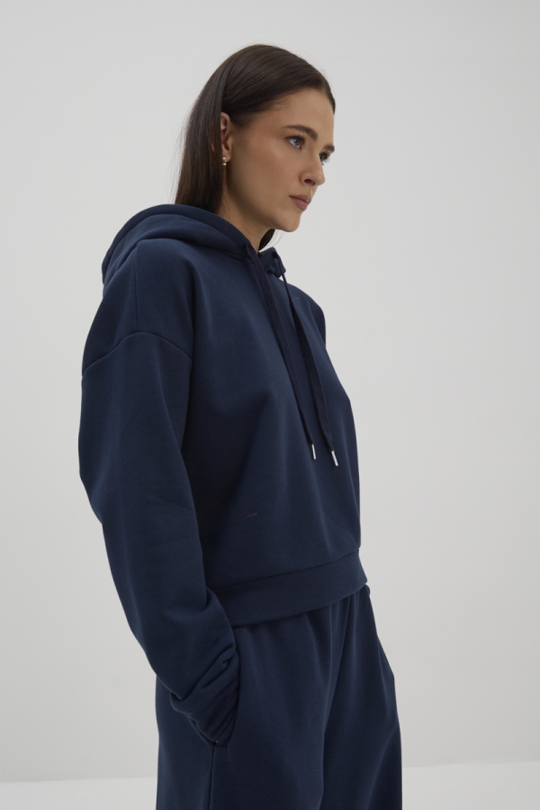 Bluza Kai granatowa – luźny krój, stylizacja damska