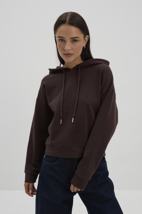 Brązowa bluza damska Kai – widok przodu