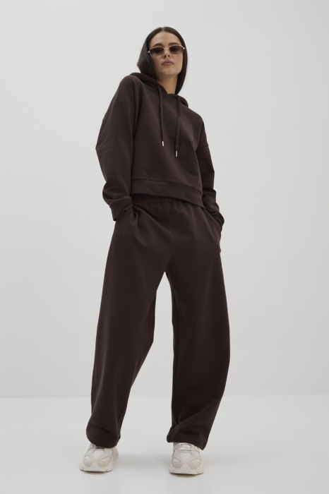 Komplet dresowy Kai – bluza i spodnie w kolorze brązowym