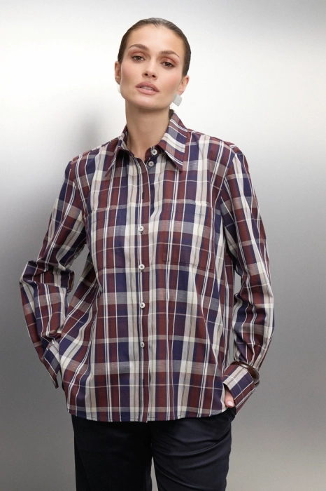 Koszula Edit w kratę - przód