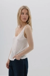 Top Lila wiskozowy, kremowy