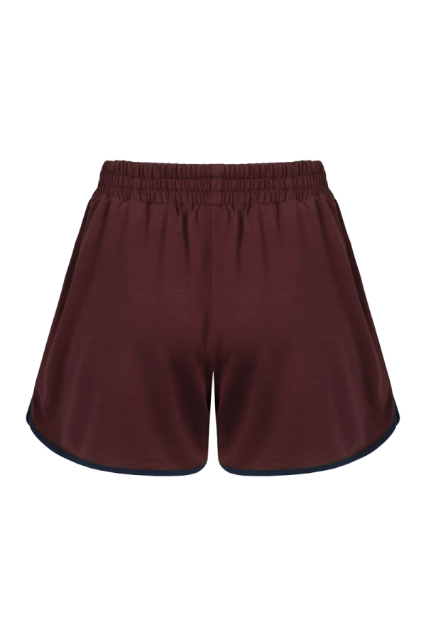 Spodenki sportowe Drift Short, wełna merino, brązowe