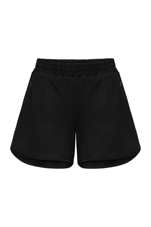 Spodenki sportowe Drift Short, wełna merino, czarne
